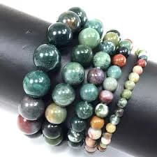 Fancy Agate Bracelet Stretch Elastic Crystal Healing Multi color Gemstone Round Beaded for Men,Women 4mm 6mm 8mm 10mm 12mm 7.5", bead size: 4mm