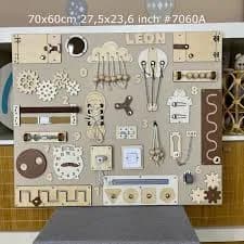Montessori Busy Board Activity Center Toddler Sensory Toy