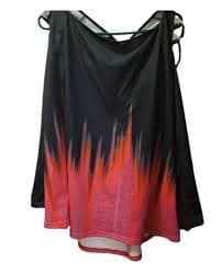Chic Pink Blue Clrblck Strappy Bling Sequins Cold Shoulder WMNS Tunic SZ 16-18 | eBay