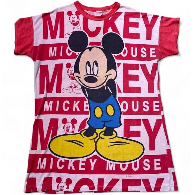 Disney Vintage Mickey Mouse Graphic T-Shirt - Vintage & collectibles | Color: Red | Size: s