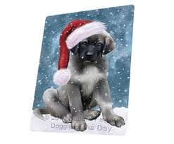 Let it Snow Christmas Anatolian Shepherds Dog Woven Throw Sherpa Blanket T345 | eBay