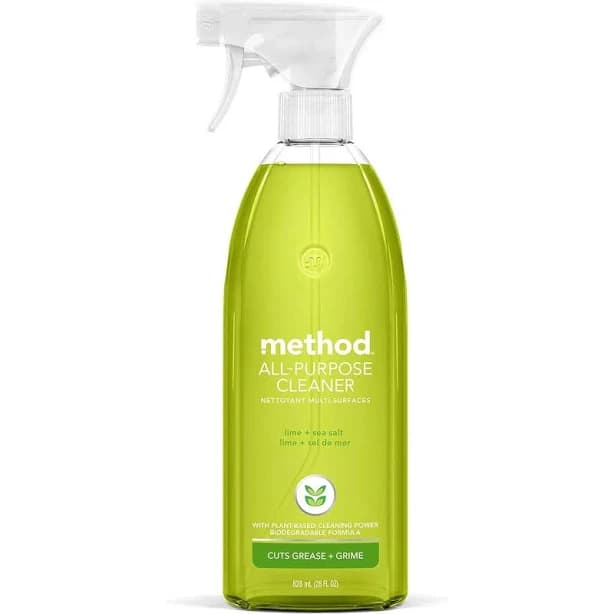Allpurpose cleaner spray lime sea salt plantbased and biodegradable formula perfect for most counters tiles stone and more 28 oz spray bottles