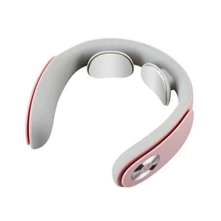 Tuphregyow Cordless Electric Neck Massager with Intelligent Heating, 3 Modes and 15 Intensity Levels Deep Tissue Massager for Neck and Shoulders Pink,