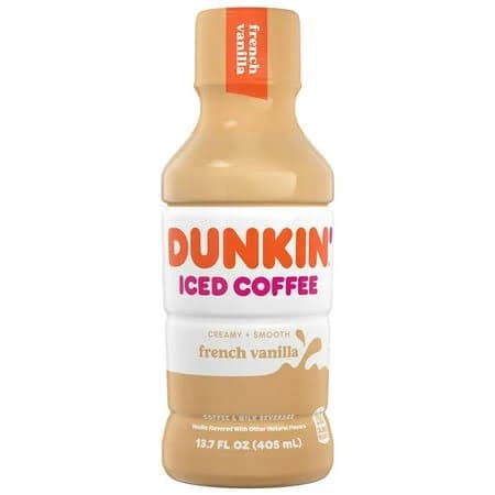 Dunkin Donuts French Vanilla Iced Coffee 13.7 fl Oz (Pack of 12)