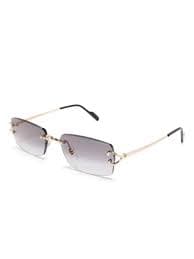 Cartier Eyewear Signature C De Cartier Sunglasses | Gold | FARFETCH VN