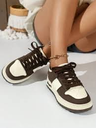 Women's Casual Sports Shoes, White Sports Shoes, Black Sports Shoes, Platform Sneakers, Stylish Contrast Color Comfortable Shoes, Black Shoes, Brown Shoes | SHEIN USA