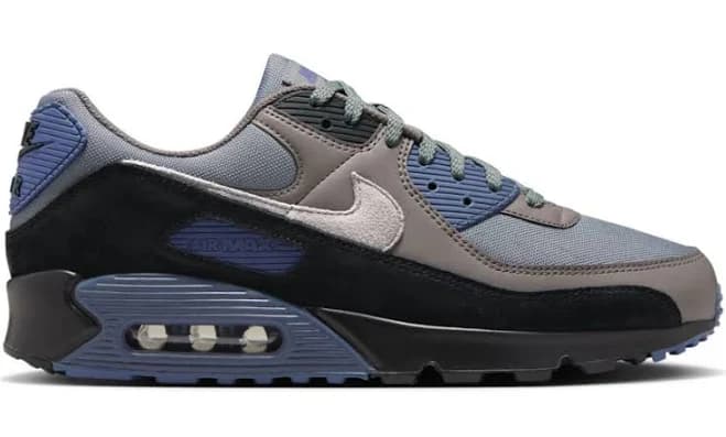 Nike Air Max 90 Smoke Grey Diffused Blue Ib6392-001 Men's Size