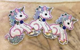 3 Pcs Rainbow Unicorn Sequin Appliqué 5inch Sew Glue Iron On Patches Accessories | eBay