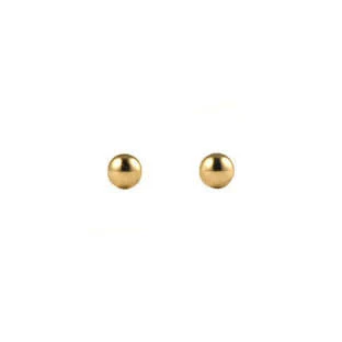 14K White Gold Ball Screw Back Earrings