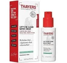 THAYERS Let's Be Clear Water Face Cream, Moisturizer Azelaic & Hyaluronic Acid
