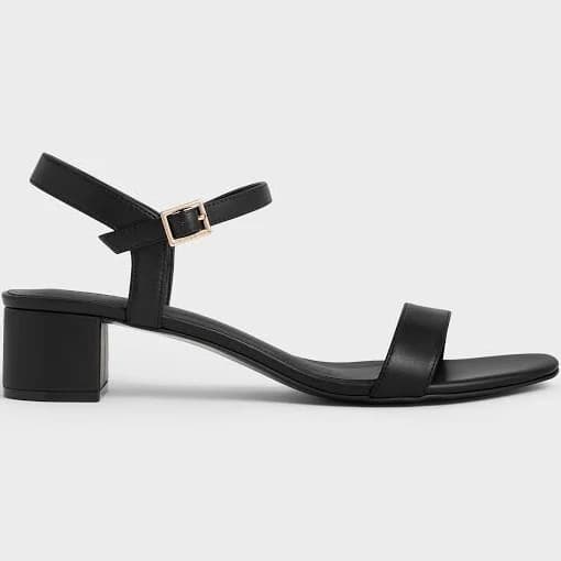 Charles & Keith Alec Block-Heel Ankle-Strap Sandals