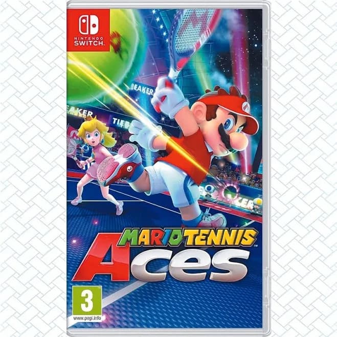 Switches games Tennis Aces Switch Game Yoshi, Peach, Bowser swich two, Wario & More - Motion Control Tennis Party with Online/Local Multiplayer, RPG