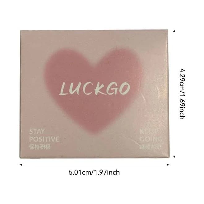 Luckgo Heart Dual Color Lip Mask: Creates Pink-Toned Lips, Provides Moisturizing Hydration, and Has