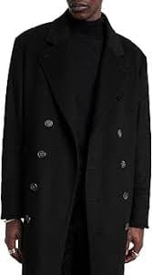 John Varvatos Men's Terry Coat, Black at Amazon Men's Clothing store