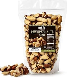 Raw Broken Brazil Nuts, 1 lb (16oz) – Premium Wild Harvested, High Selenium, Batch Tested Peanut & Gluten Free, Non-GMO, Kosher, Resealable Bag