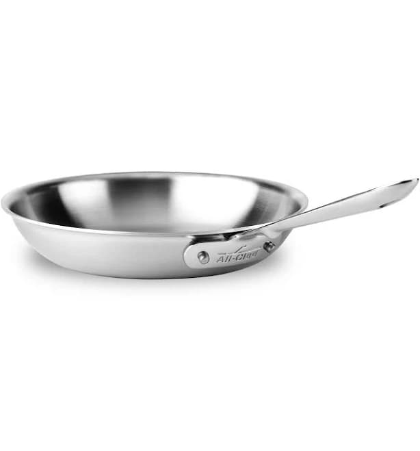 All-Clad D5 5-Ply Brushed Stainless Steel Fry Pan 8 Inch Induction