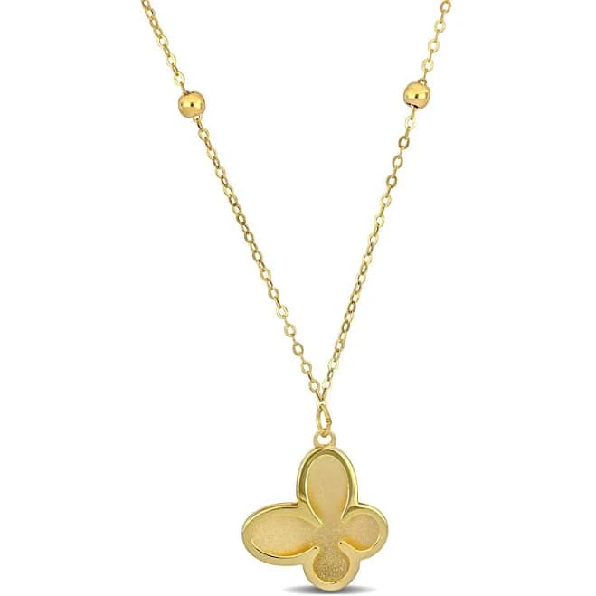 Everly 14K Yellow Gold Butterfly Pendant Necklace