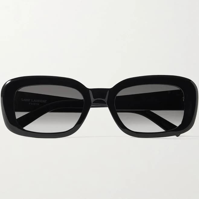 Saint Laurent Pillowed Rectangular Sunglasses