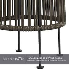 Grand patio Outdoor Solar Floor Lamp Wicker Solar Light Outdoor Waterproof for Yard, Garden, Pathway, Deck, Gordes 2 Pack, Dark Brown - Amazon.com