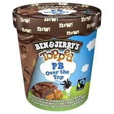 Ben & Jerry's Topped PB Over The Top Ice Cream