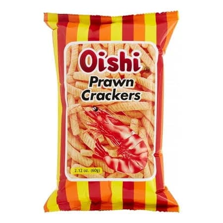 Oishi Prawn Crackers Regular (Small), 60 Gram, Size: 60g