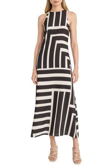Donna Morgan Women's Stripe Maxi Dress