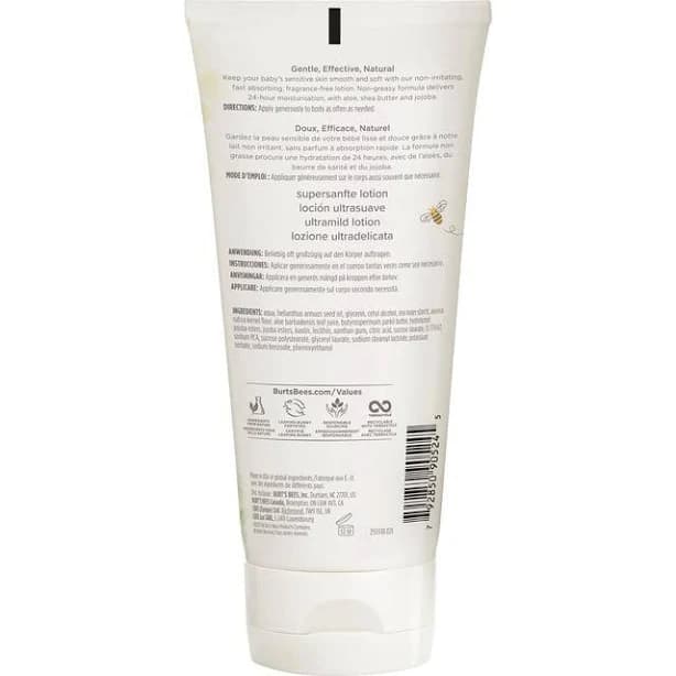 Burt's Bees Baby Ultra Gentle Lotion for Sensitive Skin
