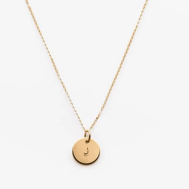 Mini Coin Necklace 14k Gold Fill