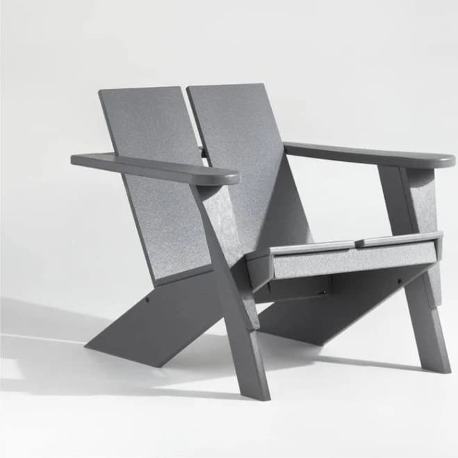 crate & barrel Paso Outdoor Adirondack Chair by POLYWOOD