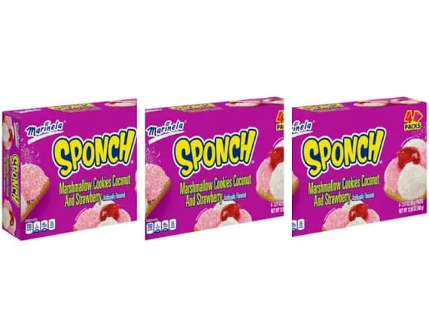 Marinela Sponch Marshmallow Cookies 3 Pack 12 Count