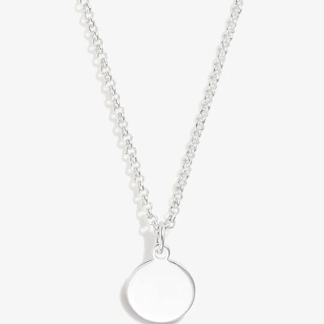 ALEX AND ANI Small Circle Charm Necklace