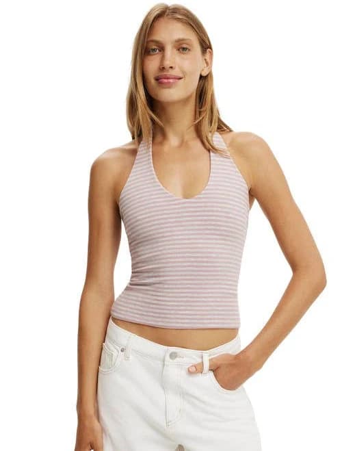 Cotton On Women's All Day V-Neck Halter Top