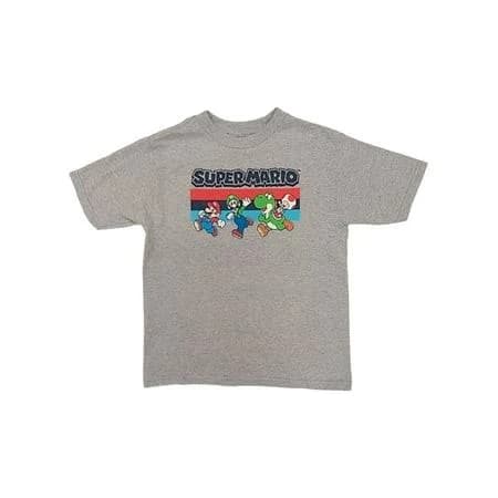 Super Mario Boys' Luigi Toad & Yoshi Nintendo T-Shirt