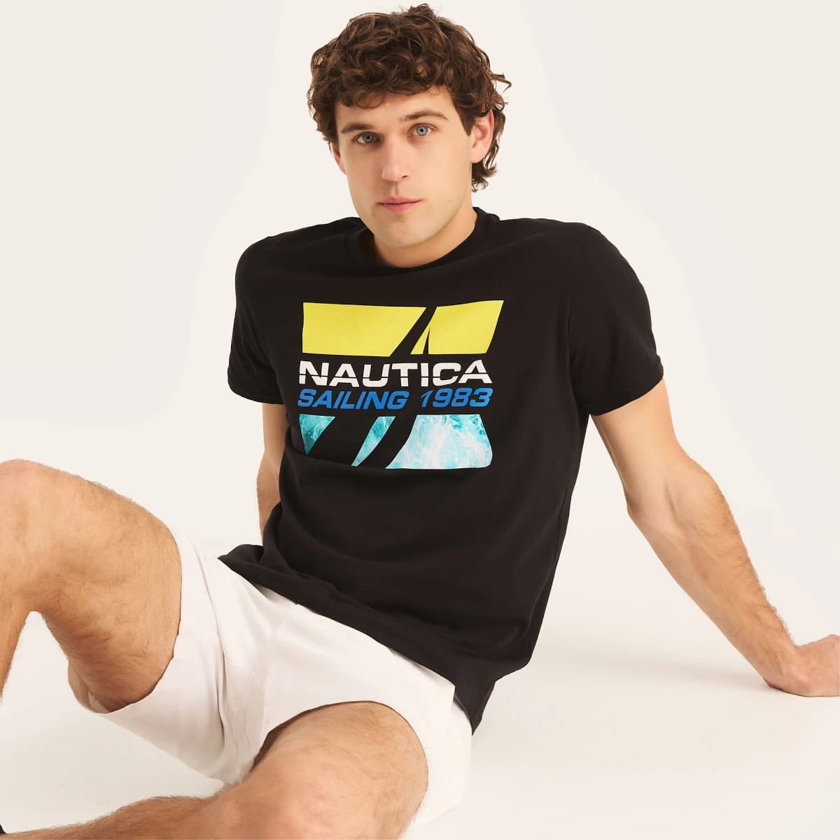 Nautica Men's Sailing 1983 Graphic T-Shirt