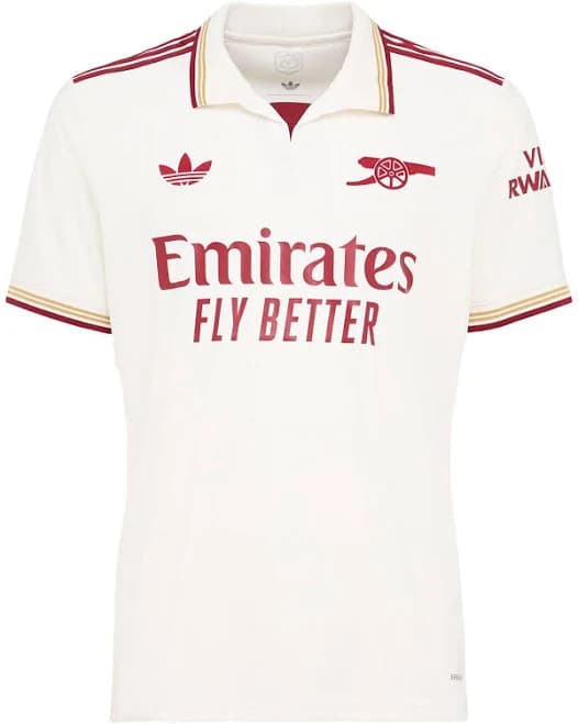 ADIDAS ORIGINALS | Arsenal Football Club jersey | MEN | White/Red | S | Recycledpolyester |