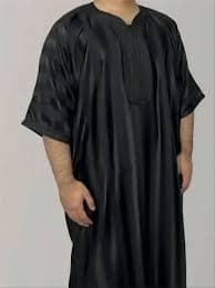 2025 New Men Muslim Abaya Islamic Clothing Men's Embroidered Striped Jubba Thobe Moroccan Dubai Kaftan Eid Prayer Robe Dress - AliExpress 200000343