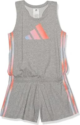 adidas Girls' French Terry Racerback Tank Romper
