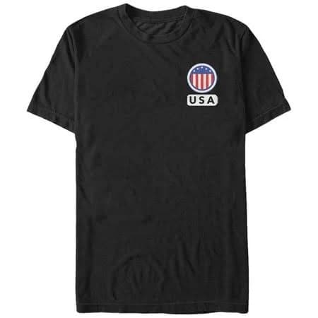 Lost Gods USA Stars and Stripes Circle Graphic T-Shirt