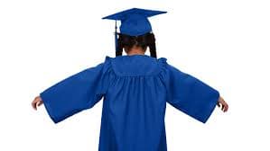 Child Matte Royal Blue Graduation Cap & Gown - Preschool & Kindergarte – Graduation Attire
