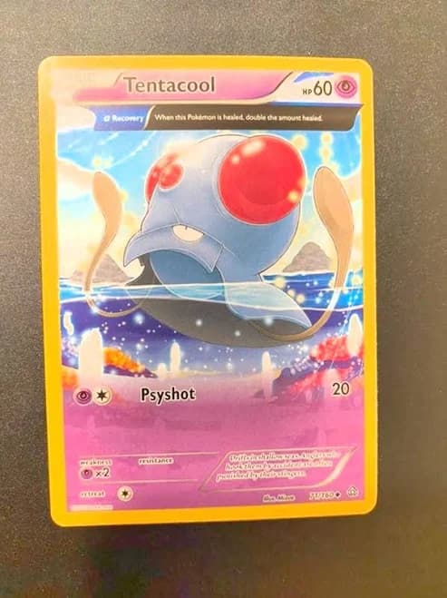 Pokemon Full Art Tentacool Card - Toys & Collectibles | Color: Purple