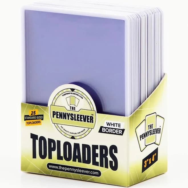 35 PT Colored Border Toploader