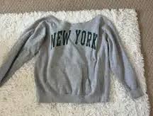 Garage off the shoulder sweatshirt Gray Size XL - $35 (41% Off Retail) New With Tags - From Caroline