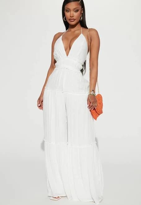 Fashion Nova Gianna Gauze Jumpsuit