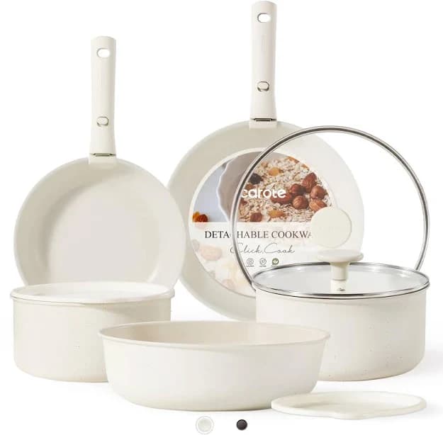 CAROTE 11pcs Nonstick Pots and Pans Set