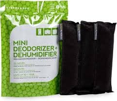 Ever Bamboo Mini Deodorizer & Dehumidifier w/Natural Bamboo Charcoal (3-Pack, 3 x 25 g) : Amazon.sg: Health, Household and Personal Care