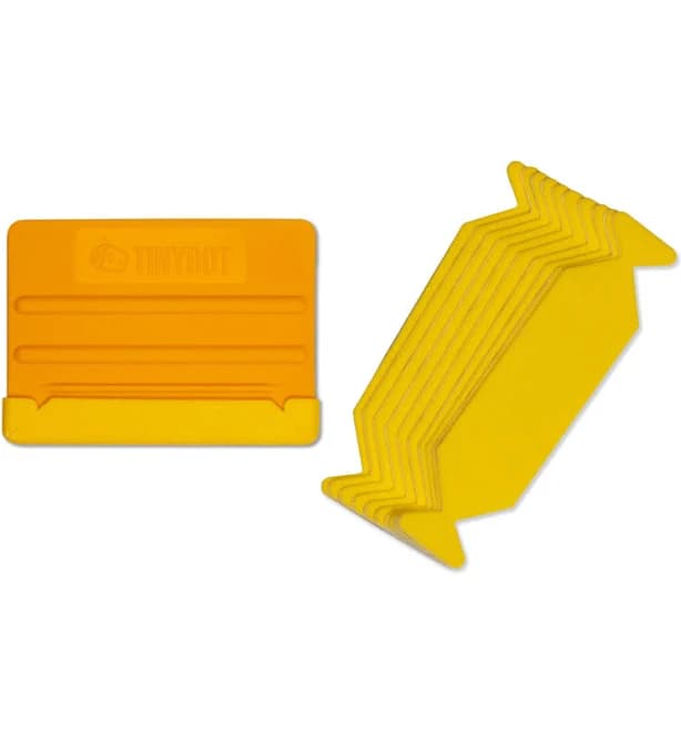 Yellow Rigid Squeegee with Felt Replacement