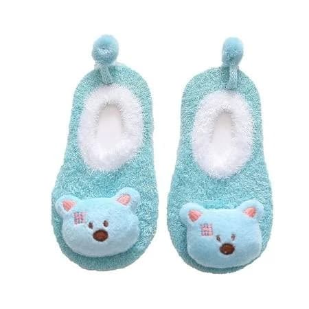 Kids Toddler Furry Slipper Socks