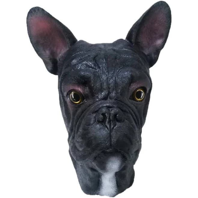 French Bulldog Latex Mask