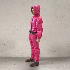 SU-SGC-RED: 1/12 Squid Game Guard Hooded Uniform with belt for 6" slim body | eBay