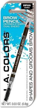 Amazon.com : L.A. COLORS Brow Pencil With Spoolie, Medium (Carded) CBBP920A : Beauty & Personal Care